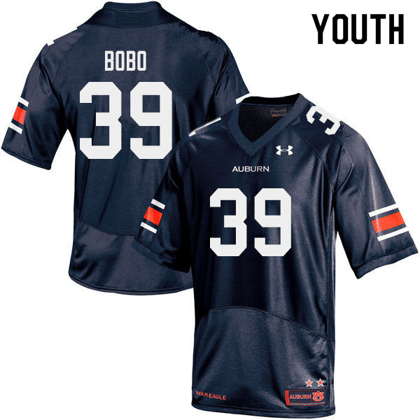 Youth Auburn Tigers #39 Chris Bobo Navy 2019 College Stitched Football Jersey